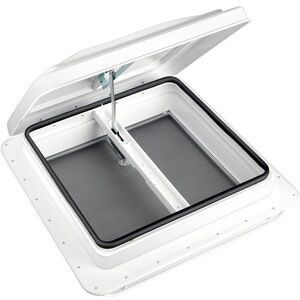 New Open Box White RV or Trailer Roof Vent - Manual 14" x 14"